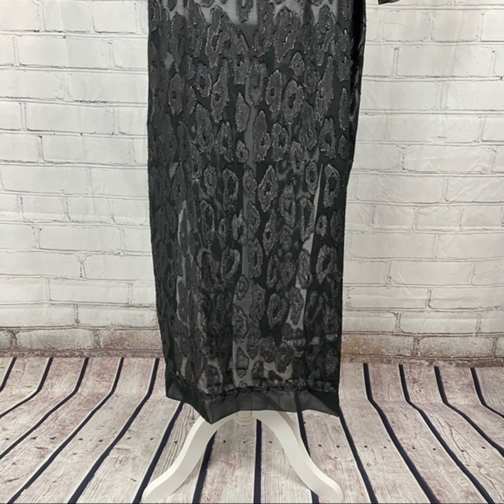 EXPRESS Black Burn Out Leopard Kimono One Size - Picture 14 of 16